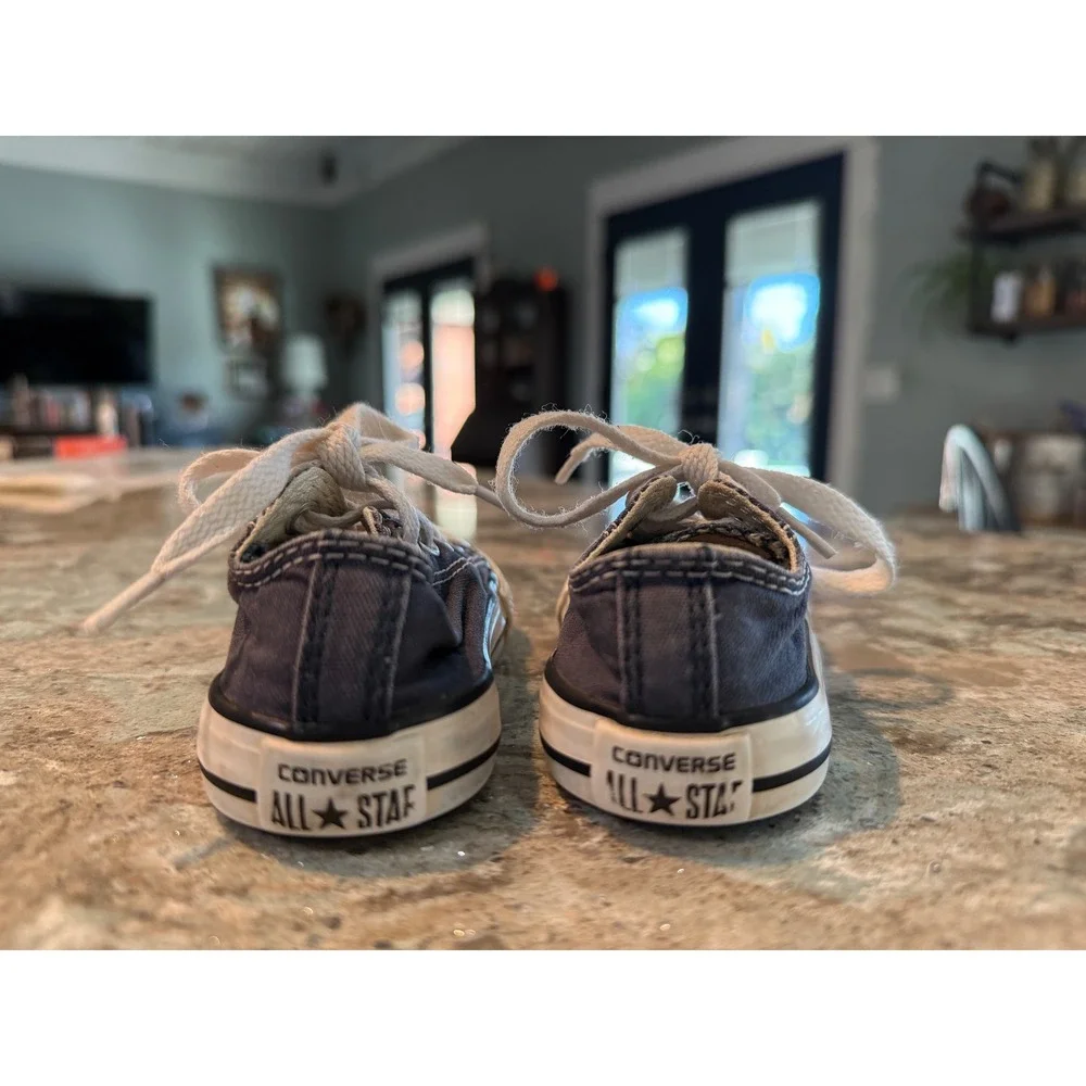 Converse All Star Low‎ Top Canvas Sneakers Toddler Kids Navy Blue Size 5b Shoes